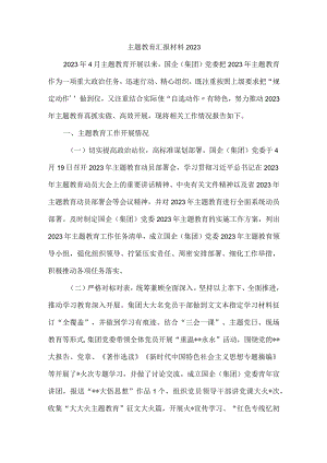 主题教育汇报材料2023.docx