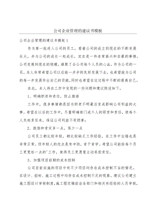 公司企业管理的建议书模板.docx