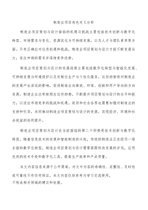 制造业项目角色定义分析.docx