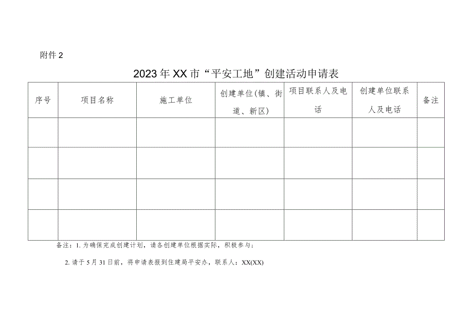 2023年XX市“平安工地”创建活动的实施方案.docx_第2页