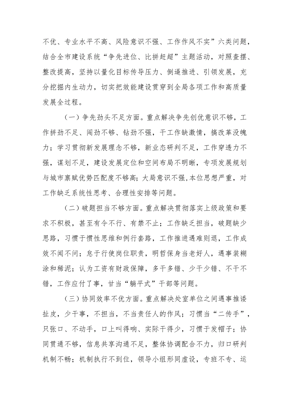 XX市住房和城乡建设局“奋斗实干、担当争先”效能建设活动实施方案.docx_第2页