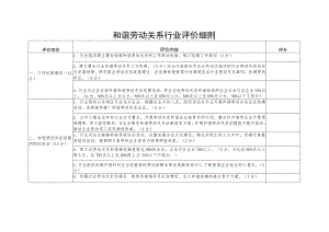 和谐劳动关系行业评价细则.docx