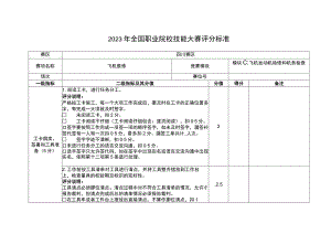 GZ072 飞机维修赛项正式赛卷模块C2评分标准-泵+活门-2023年全国职业院校技能大赛赛项正式赛卷.docx