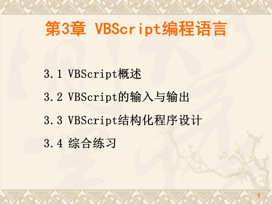 第3章VBScript编程语言.ppt_第1页