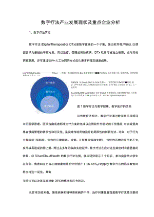 数字疗法产业发展现状及重点企业分析.docx