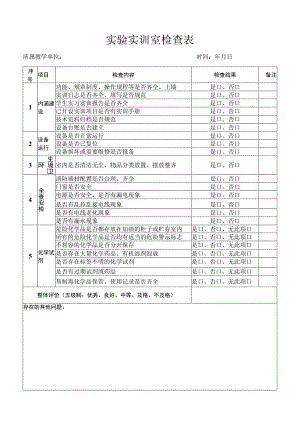 实验实训室检查表.docx