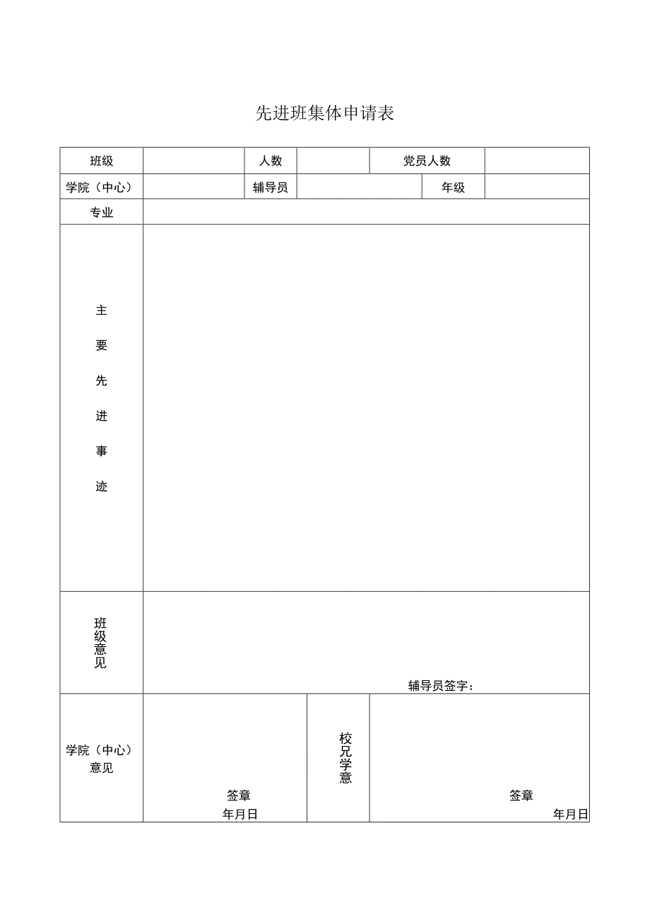 先进班集体申请表.docx_第1页