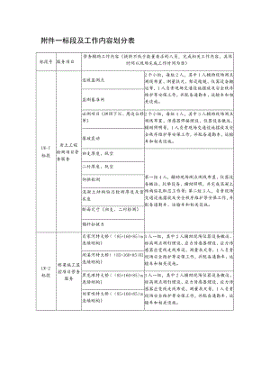 标段及工作内容划分表.docx