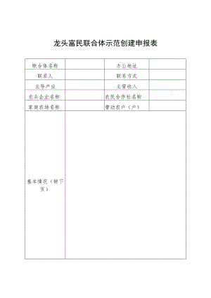 龙头富民联合体示范创建申报表.docx