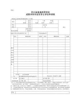 成人学士学位申请表.docx