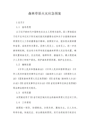 森林草原火灾应急预案.docx