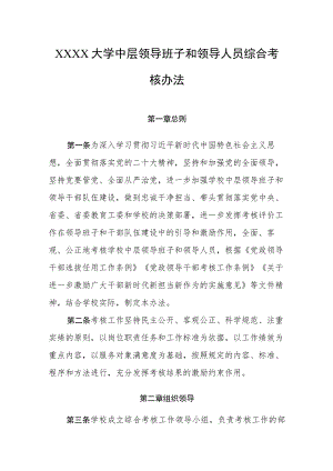 大学中层领导班子和领导人员综合考核办法1.docx