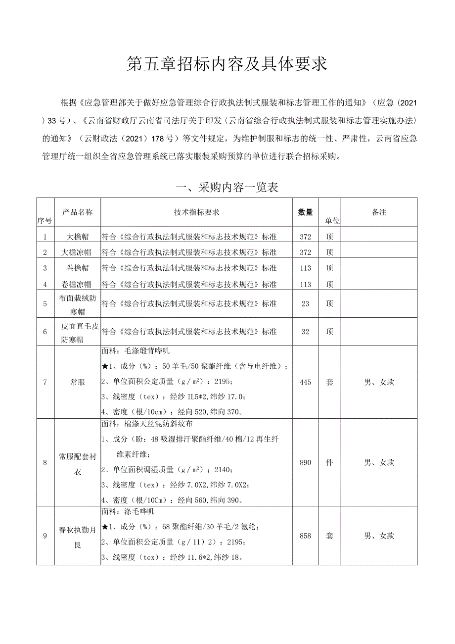 第五章招标内容及具体要求.docx_第1页