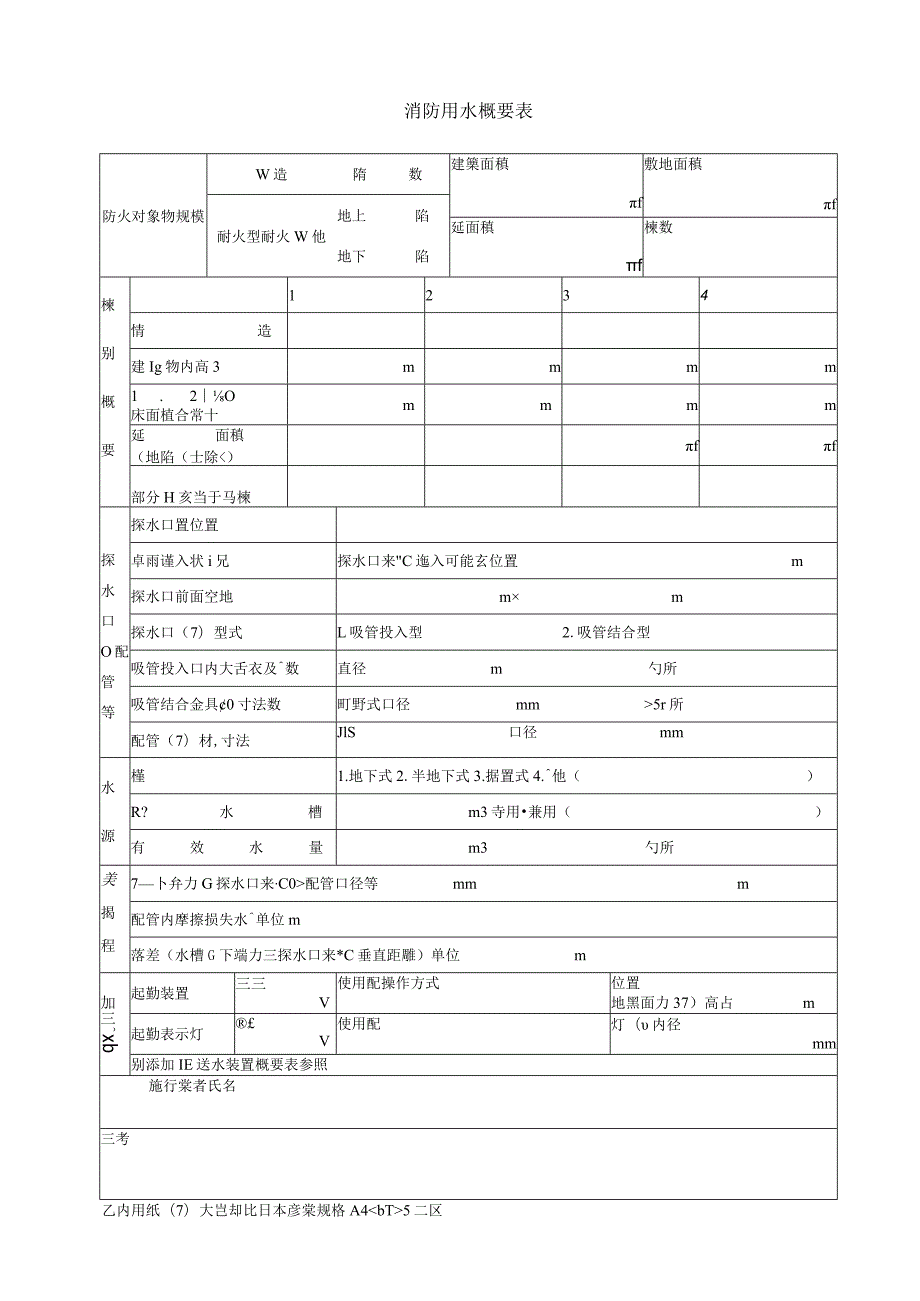 消防用水概要表.docx_第1页