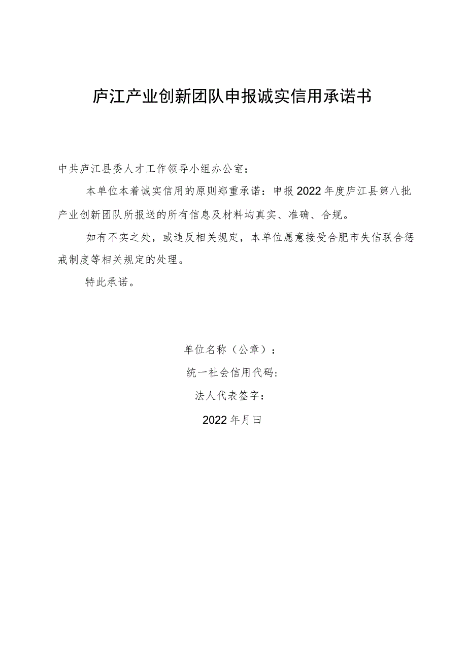 第八批庐江产业创新团队设立申请表.docx_第2页