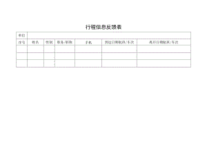 行程信息反馈表.docx