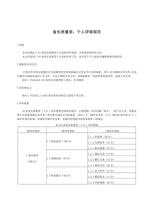 省长质量奖：个人评审规范.docx