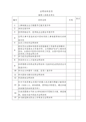 证明材料目录.docx