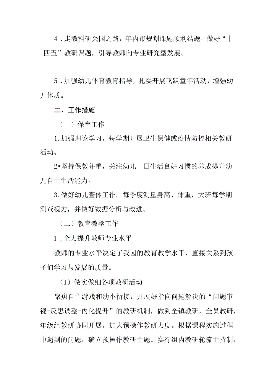 幼儿园2023-2024年教学工作计划.docx_第2页