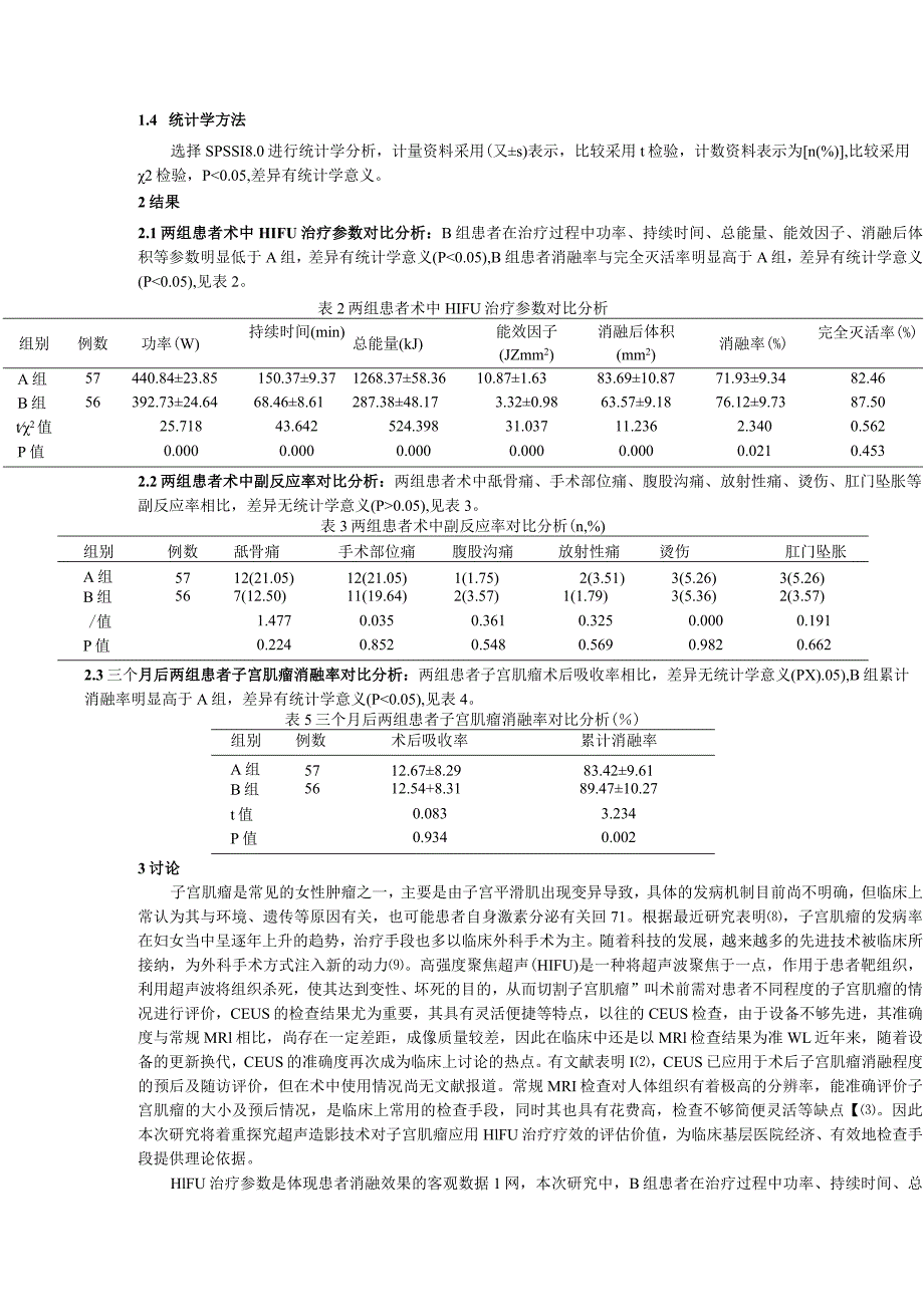 超声造影技术对子宫肌瘤应用HIFU治疗中的应用研究.docx_第3页