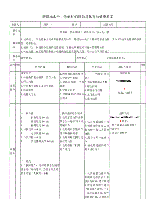 新课标水平二低单杠仰卧悬垂体育与健康教案.docx