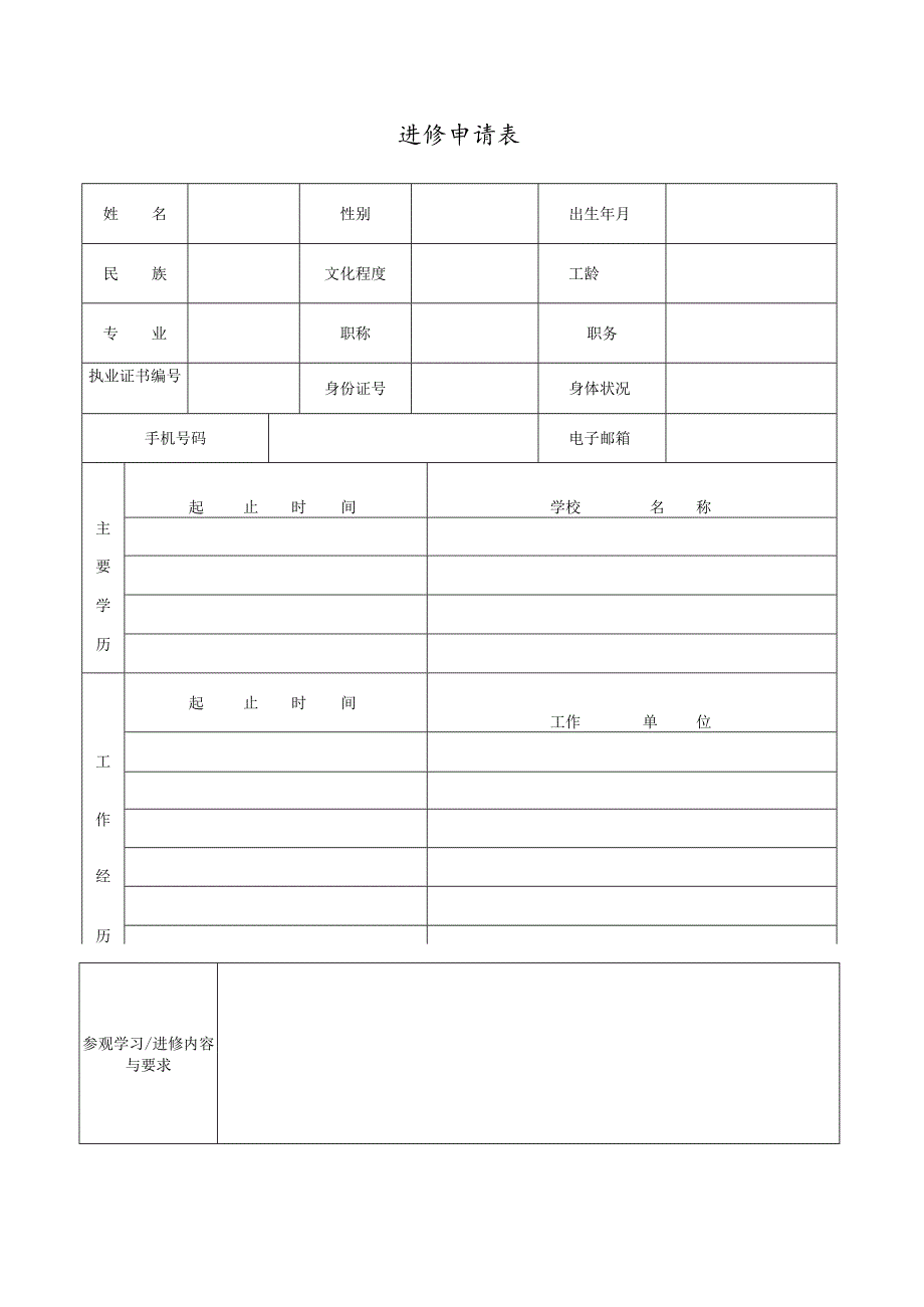 WUHANASIAHEARTHOSPITAL进修申请表.docx_第2页