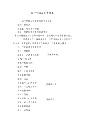 领导小组及职责分工.docx