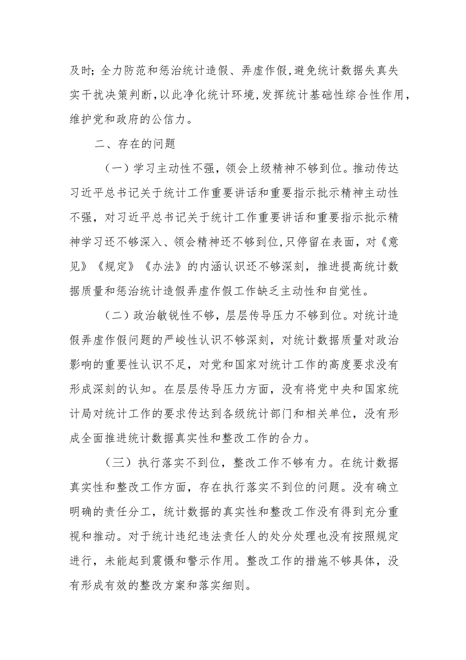 市长2023年“统计督查整改”专题民主生活会个人对照检查材料.docx_第2页