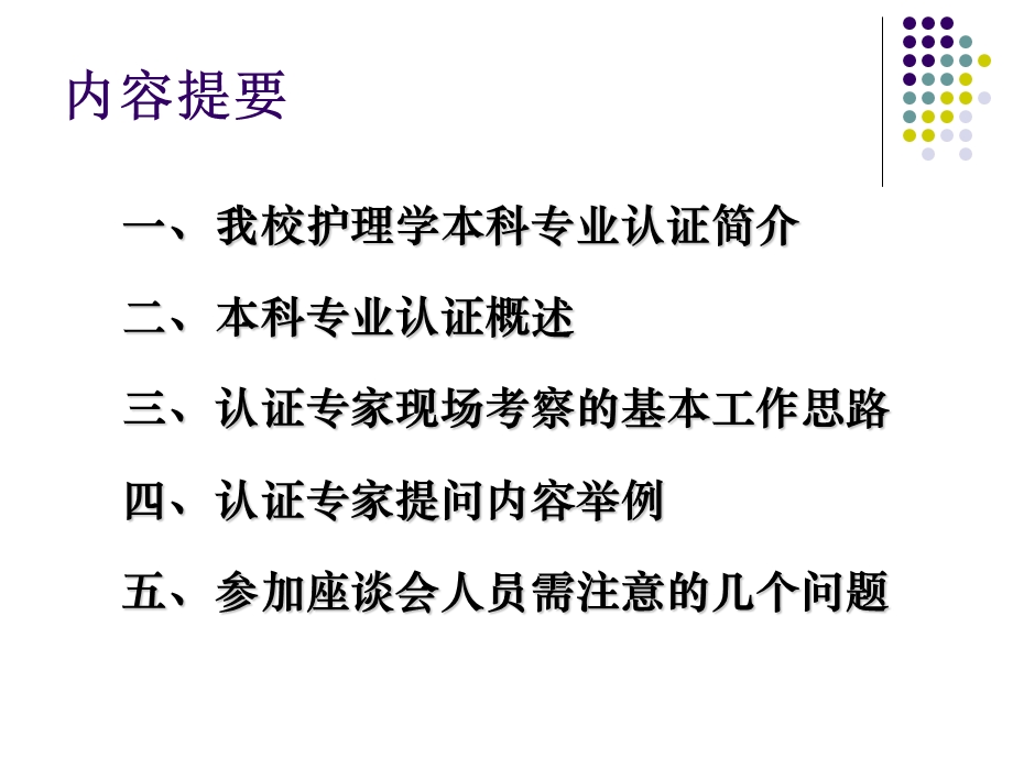 【精品文档】护理学专业认证座谈会.ppt_第2页