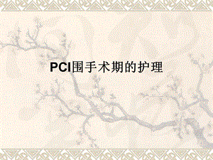 PCI围手术期的护理.ppt