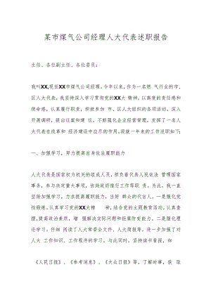 某市煤气公司经理人大代表述职报告.docx