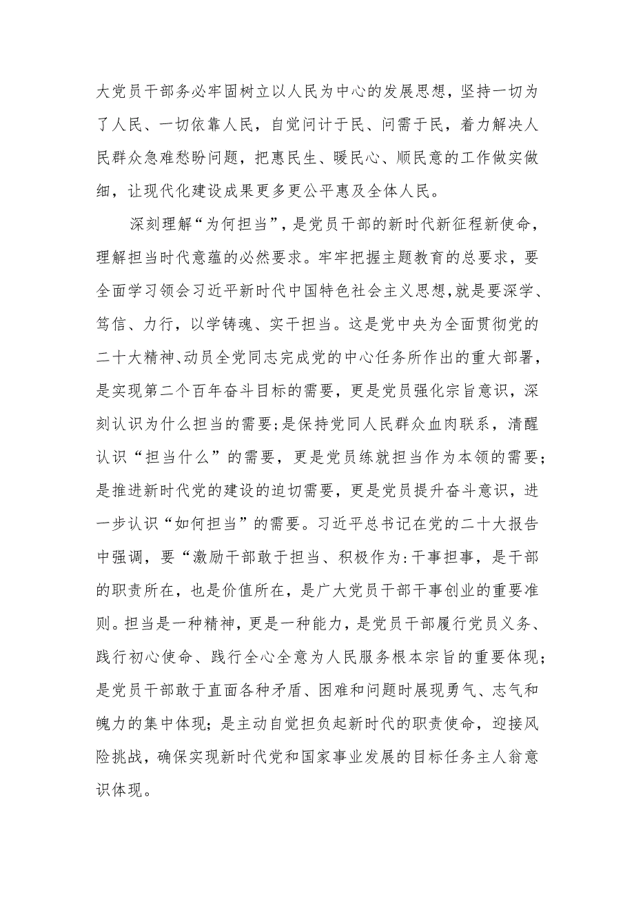 2023年研讨发言：踔厉奋发勇毅前行在中国式现代化建设新征程上彰显担当作为.docx_第3页