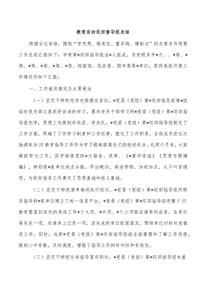 教育活动巡回督导组总结.docx