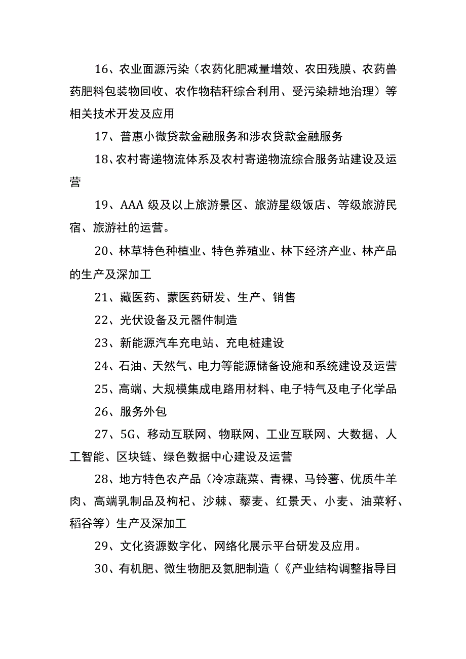 《西部地区鼓励类产业目录青海部分（征.docx_第2页