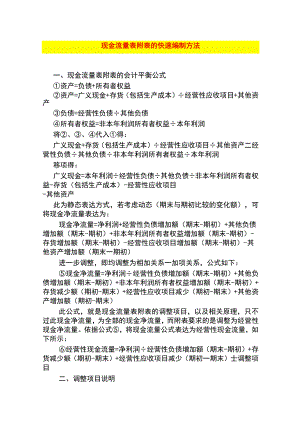 现金流量表附表的编制方法.docx