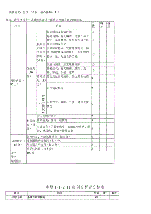 -2023年全国职业院校技能大赛赛项正式赛卷GZ077 临床技能 赛项教师赛理论评分标准.docx