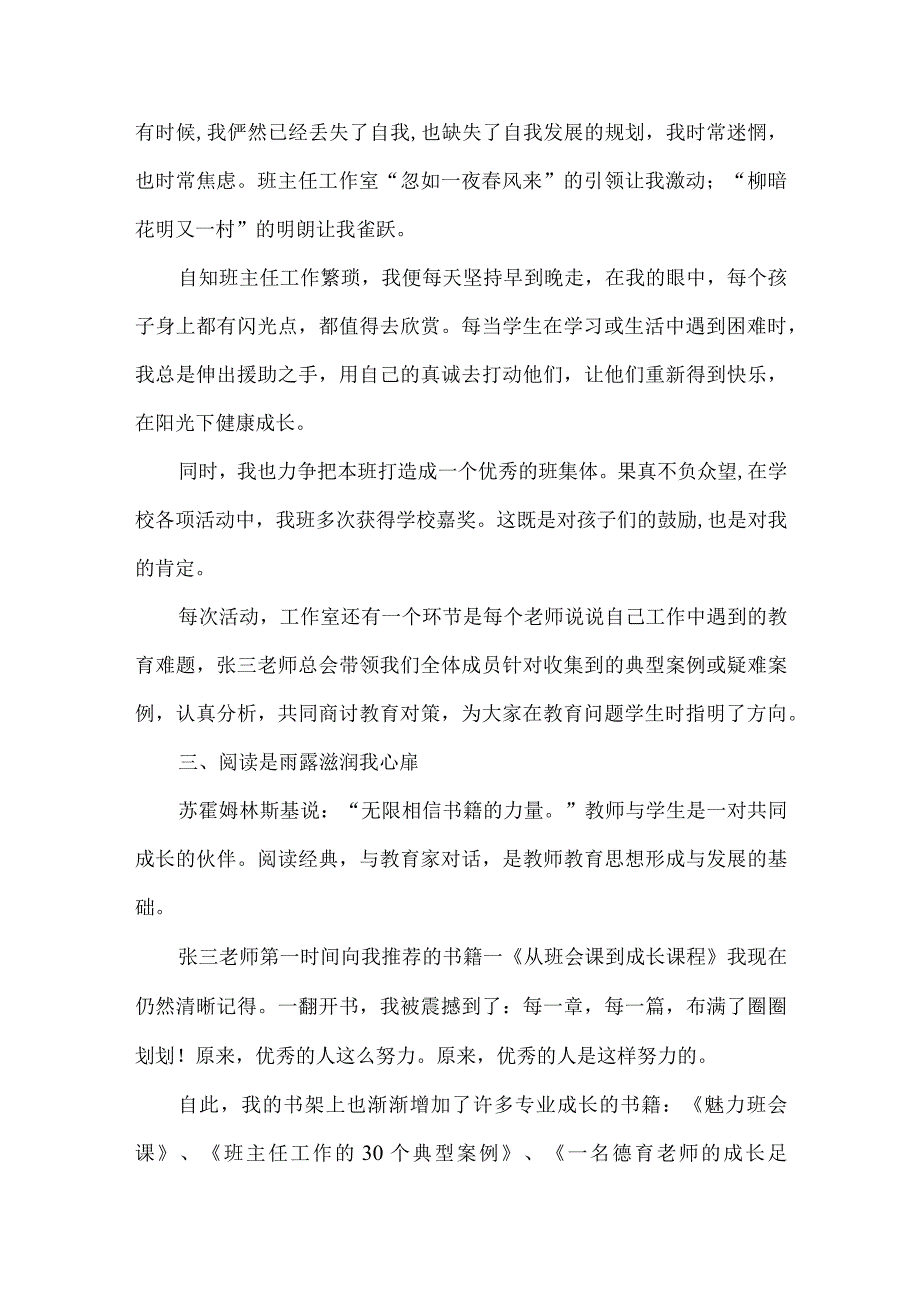 名班主任工作室成员个人成长报告.docx_第2页