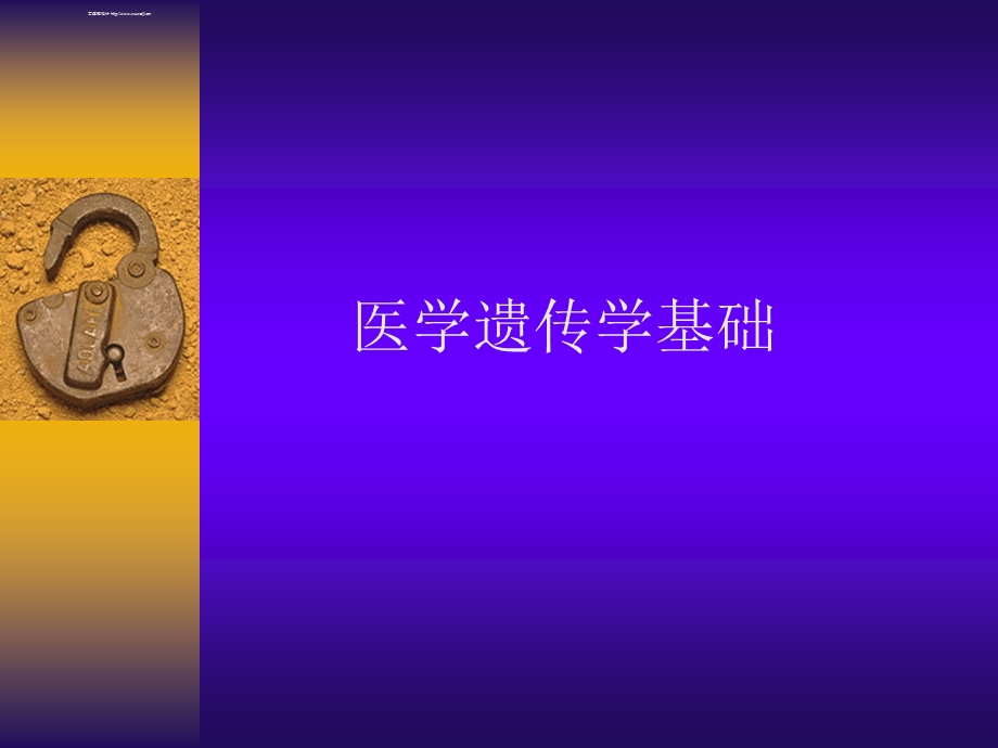 医学遗传学基础教学课件PPT.ppt_第1页