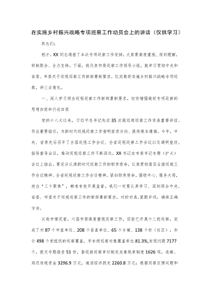 在实施乡村振兴战略专项巡察工作动员会上的讲话.docx