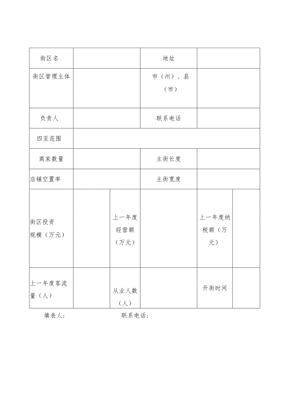 吉林省特色街区申报表.docx_第1页