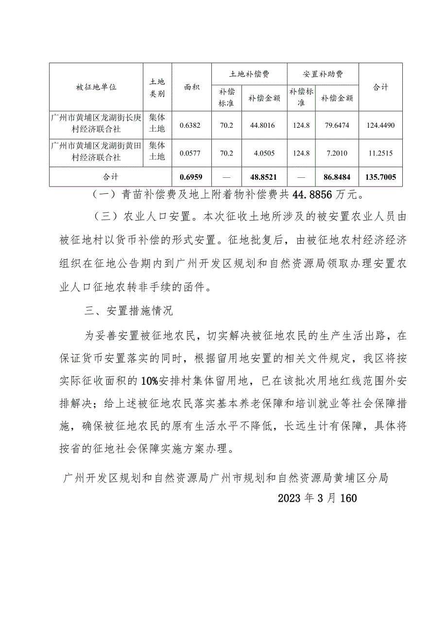 关于广州市黄埔区中新广州知识城2022年度第二十四批次城镇建设用地征地补偿安置方案.docx_第2页