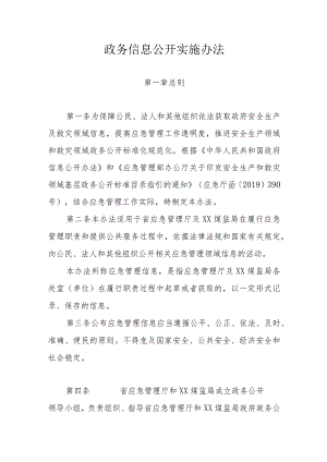 政务信息公开实施办法.docx