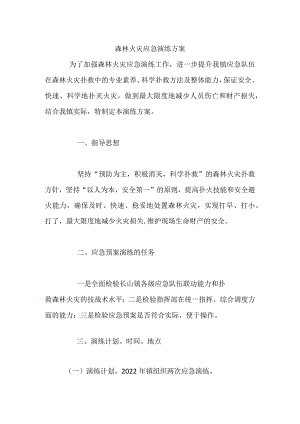 森林火灾应急演练方案.docx