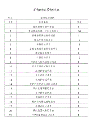 船舶营运检验档案船名船舶检验时间.docx