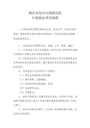 颉庄乡综合行政执法队行政执法责任制度.docx