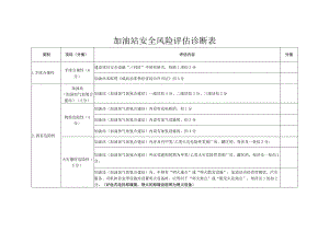 加油站安全风险评估诊断表.docx