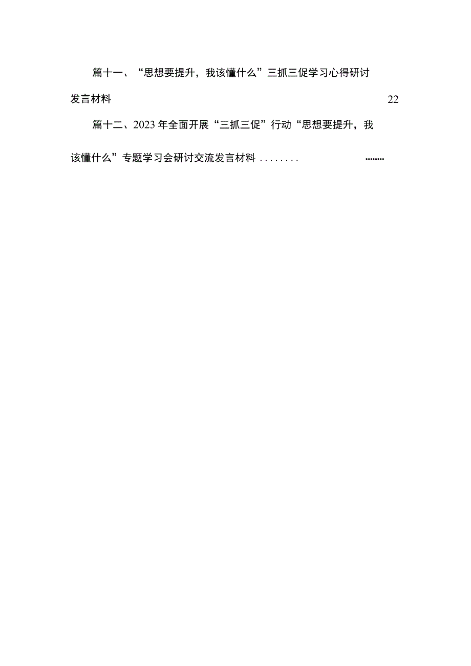 （12篇）“思想要提升我该懂什么”三抓三促研讨发言材料供参考.docx_第3页