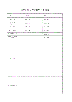 重点实验室专职科研岗申请表.docx