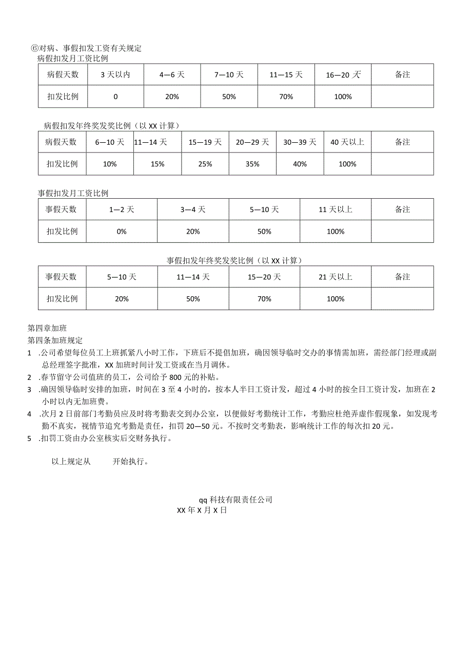 公司考勤制度管理细则公司员工休假、考勤与加班规定.docx_第2页