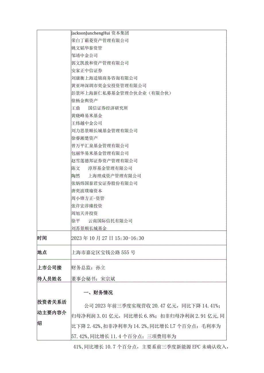 证券代码603855证券简称华荣股份华荣科技股份有限公司投资者关系活动记录表.docx_第2页